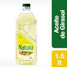 ACEITE NATURA  1.5 litros  GIRASOL  (comprando 3 o más precio mayorista)